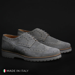 Zapatos Oxford para Hombre - Duca di Morrone Tancredi Suede Gray