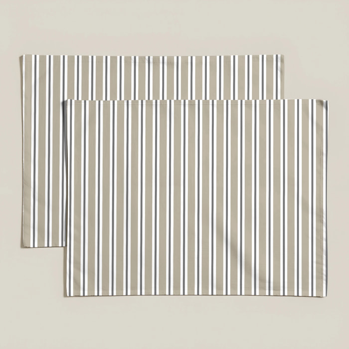 Lot de 2 sets de table anti-taches Joel