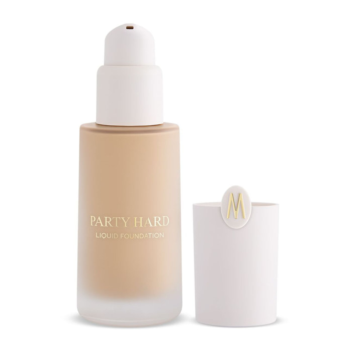 PARTY HARD Fondotinta fluido vegan friendly dal finish luminoso e naturale