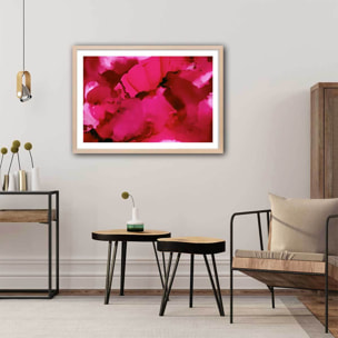 Poster deco bloodstream Affiche + cadre en bois - Chêne