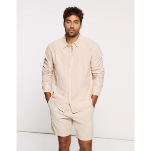 Camisa Rayas Manga Larga Arena - Ciclone