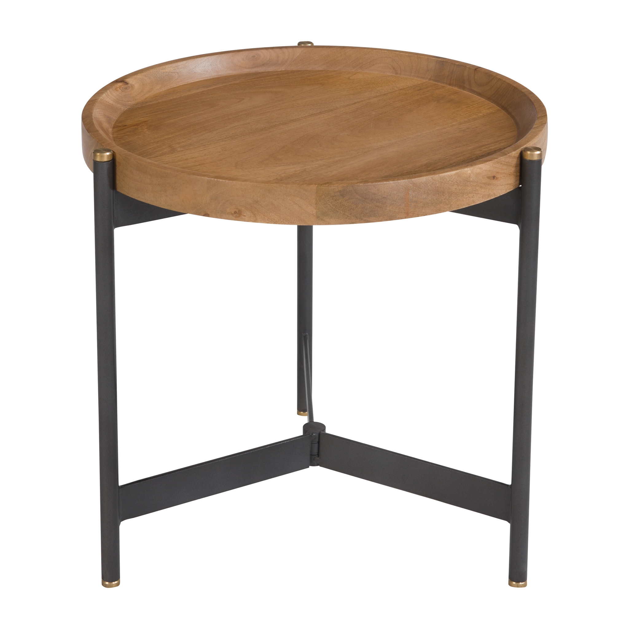 Table d'appoint ronde en bois D49 cm - Carter