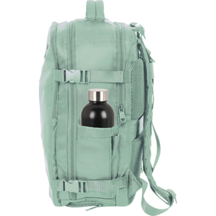 Mochila viaje cabina portatil 15,6 safta "verde pastel"