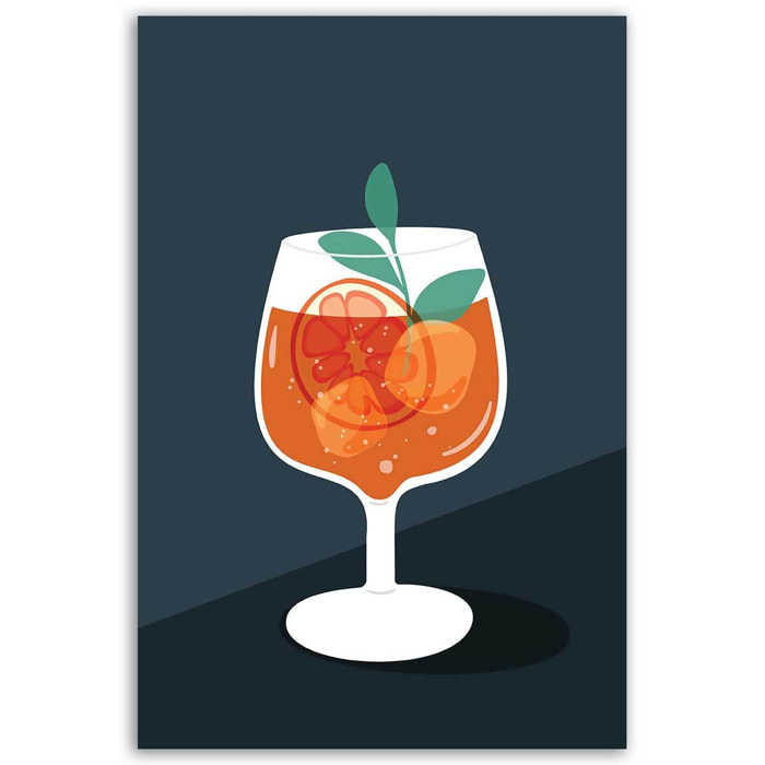Tableau cocktail agrumes Toile imprimée
