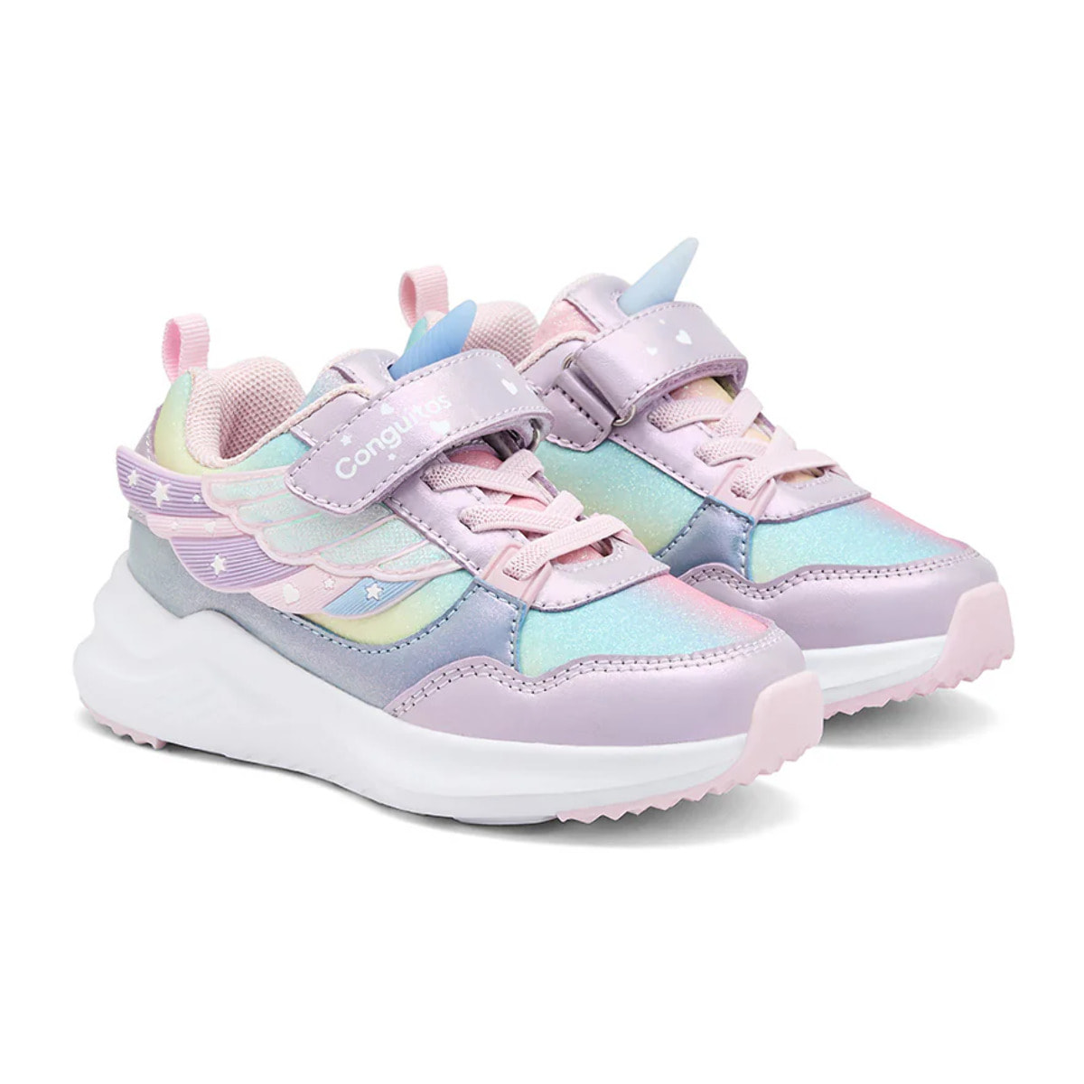 Zapatillas De Luces De Niña Con Cordones Elásticos
