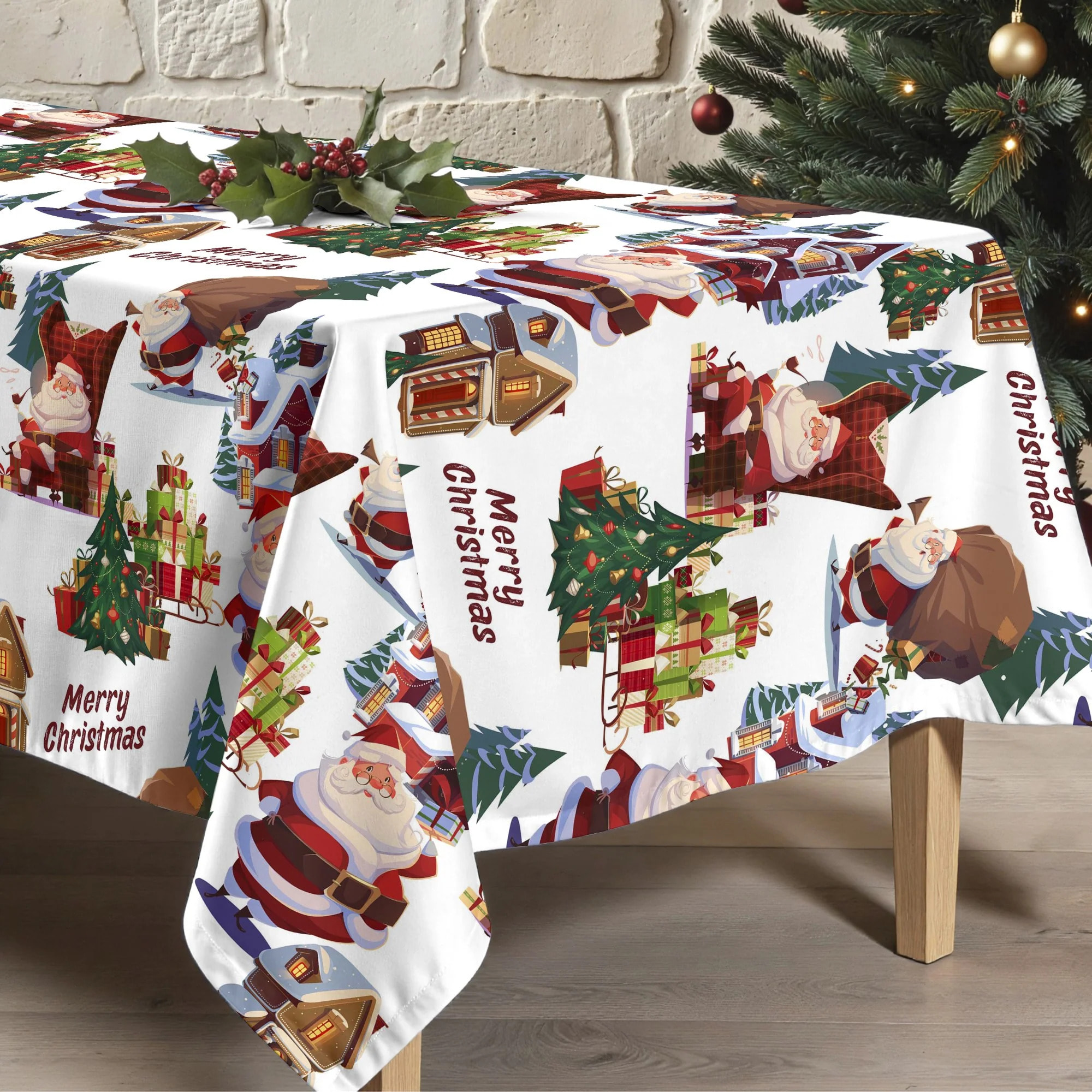 Nappe en résine Anti-tâches Papa Noel