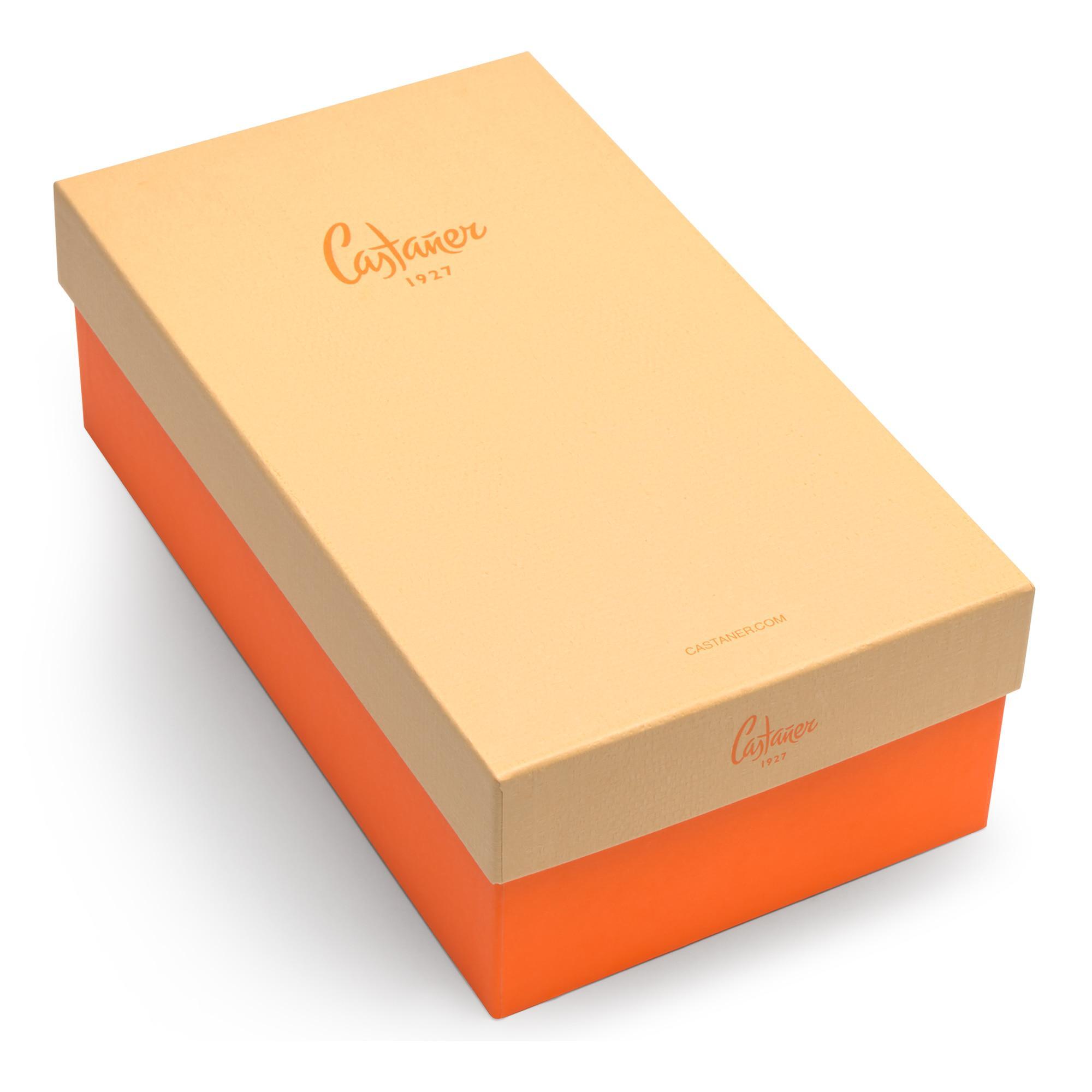 Alpargatas de cuña de mujer Carina en algodón orgánico, cierre mediante lazada