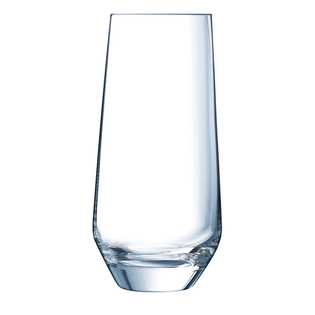 6 verres à eau moderne 45cl Ultime - Cristal d'Arques - Verre ultra transparent moderne