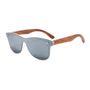 Gafas de Sol Feler 1504M-2 Polarizadas de Madera Unisex 55 mm