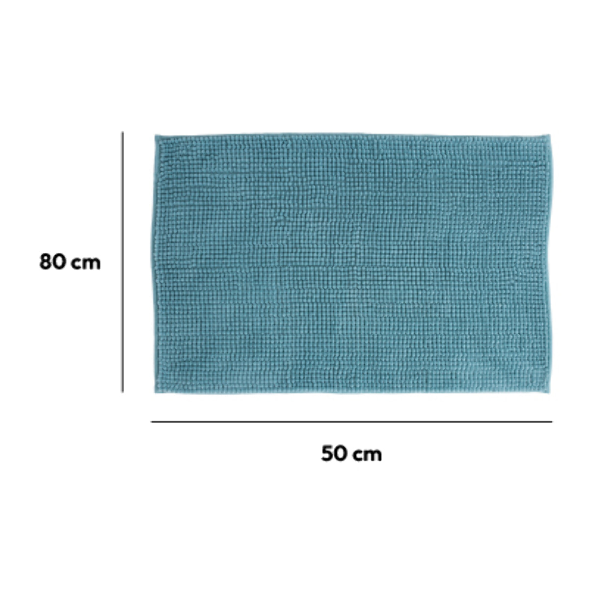 Tapis de bain 50x80 cm Bleu artic Colorama