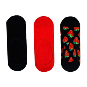 Calcetines 3 - pack palm strawberry liners