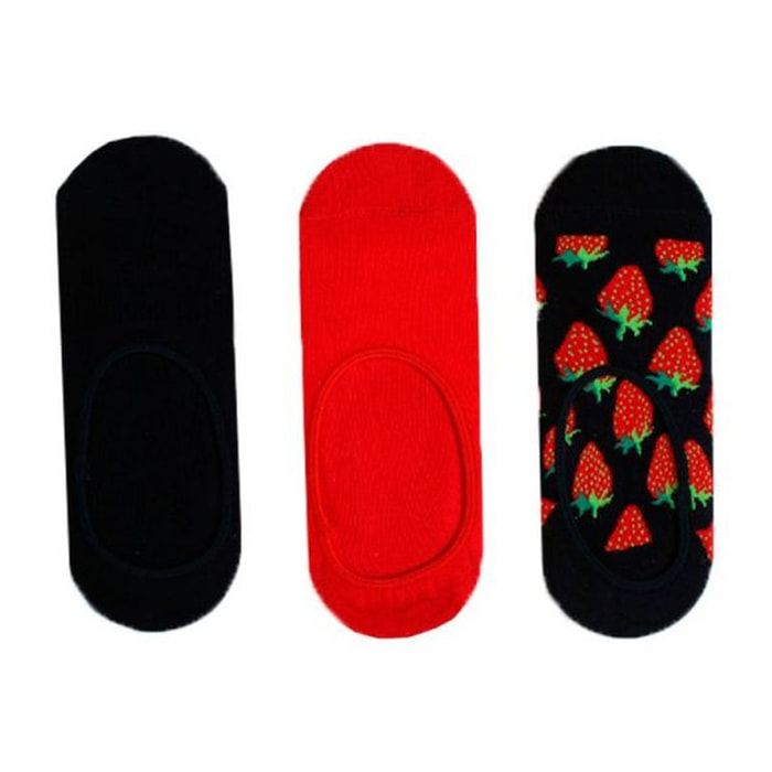Calcetines 3 - pack palm strawberry liners