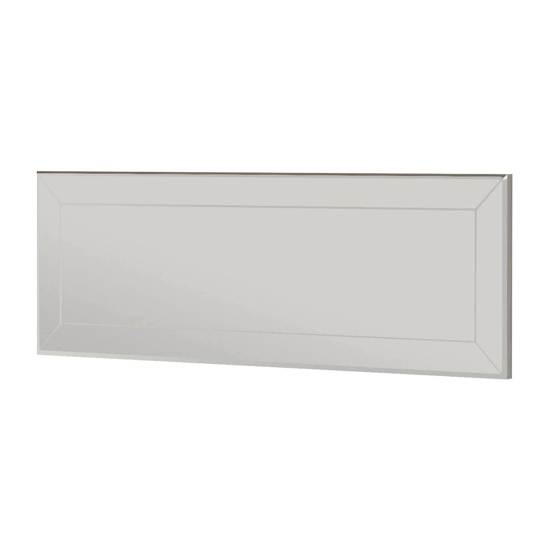 Specchio Dpesol, Specchiera, Articolo d'arredo a muro, Decorazione con specchio, 40x2h120 cm, Bianco