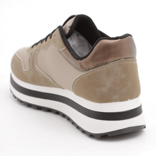 SNEAKERS CHOCOLA' PLATFORM TORTORA