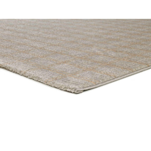 SENSATION Alfombra con juego de texturas y relieves en color beige, varias medidas disponibles.