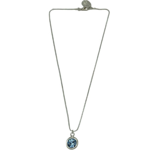 Collar colgante cristal Sw azul