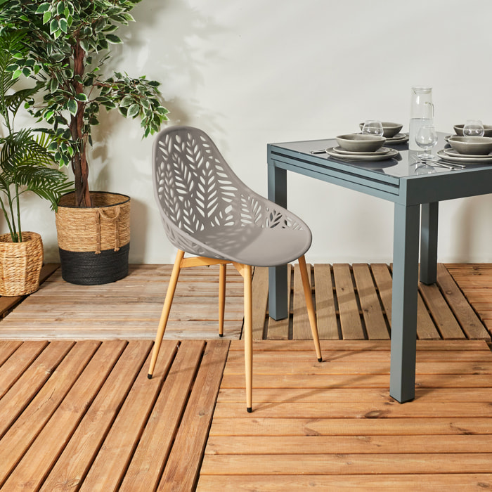 Chaise Lucena Taupe - Lot De 4