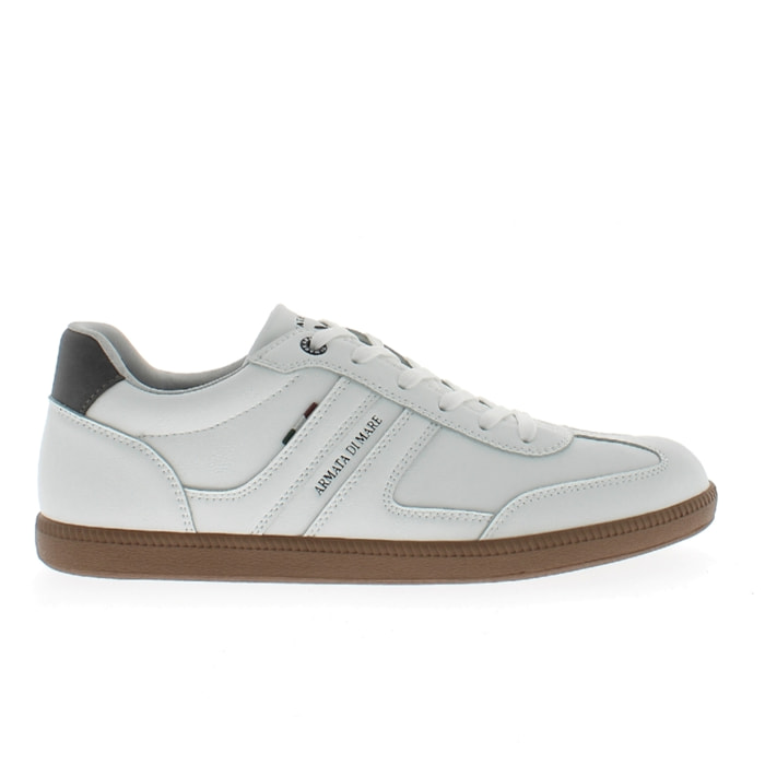 Armata di Mare Scarpe Uomo Sneakers Basse Stringate con Soletta Rimovibile in Memory Foam AMU W24M611 Off White