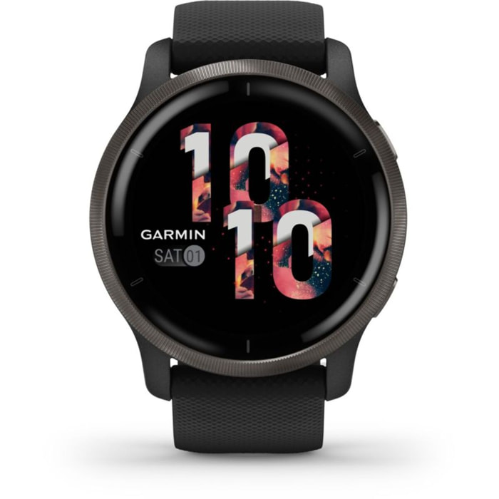 Montre sport GARMIN Venu 2 Grey avec bracelet noir