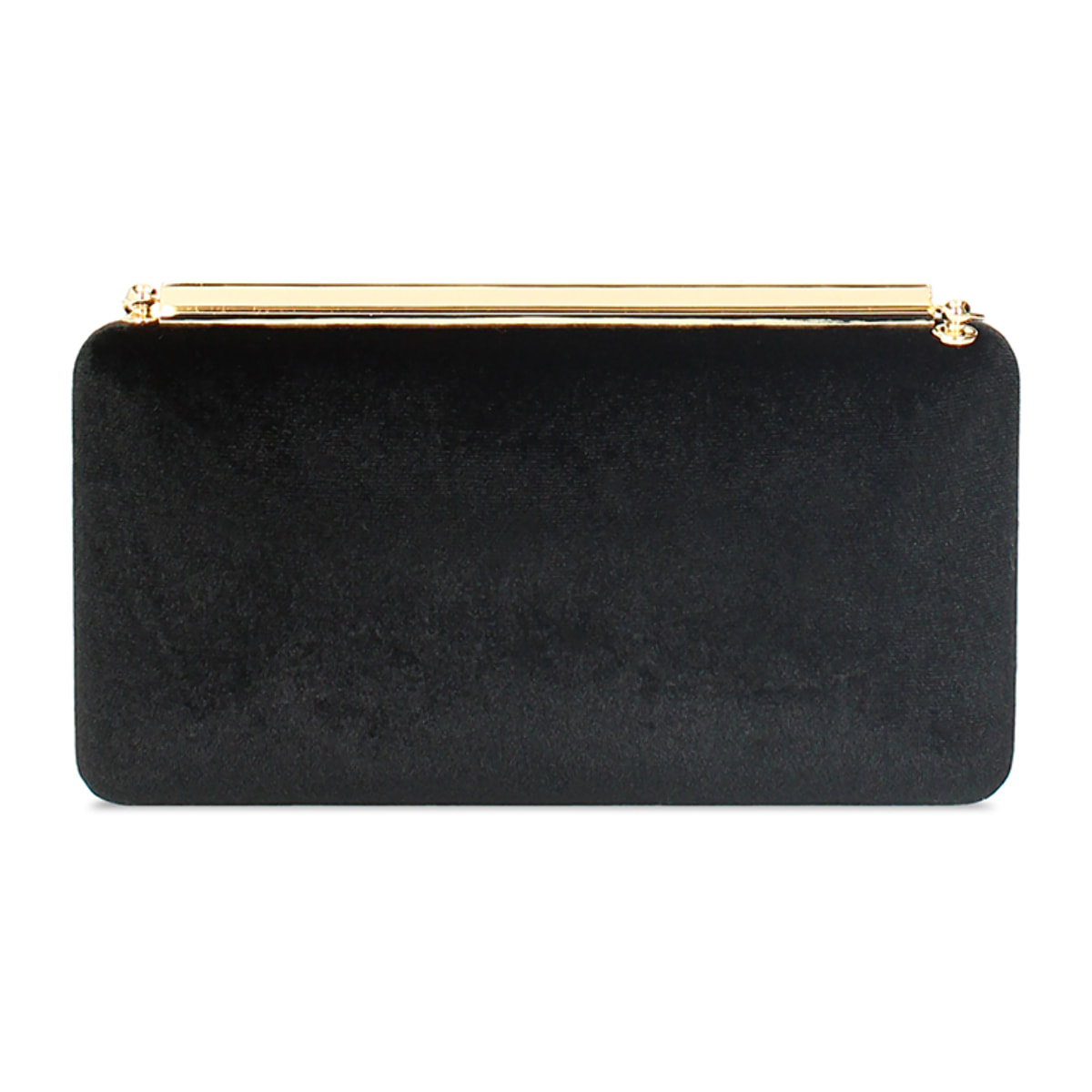 Clutch nera in velluto