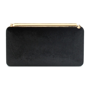 Clutch nera in velluto