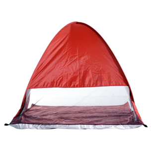 Abri de plage tente pop-up rouge