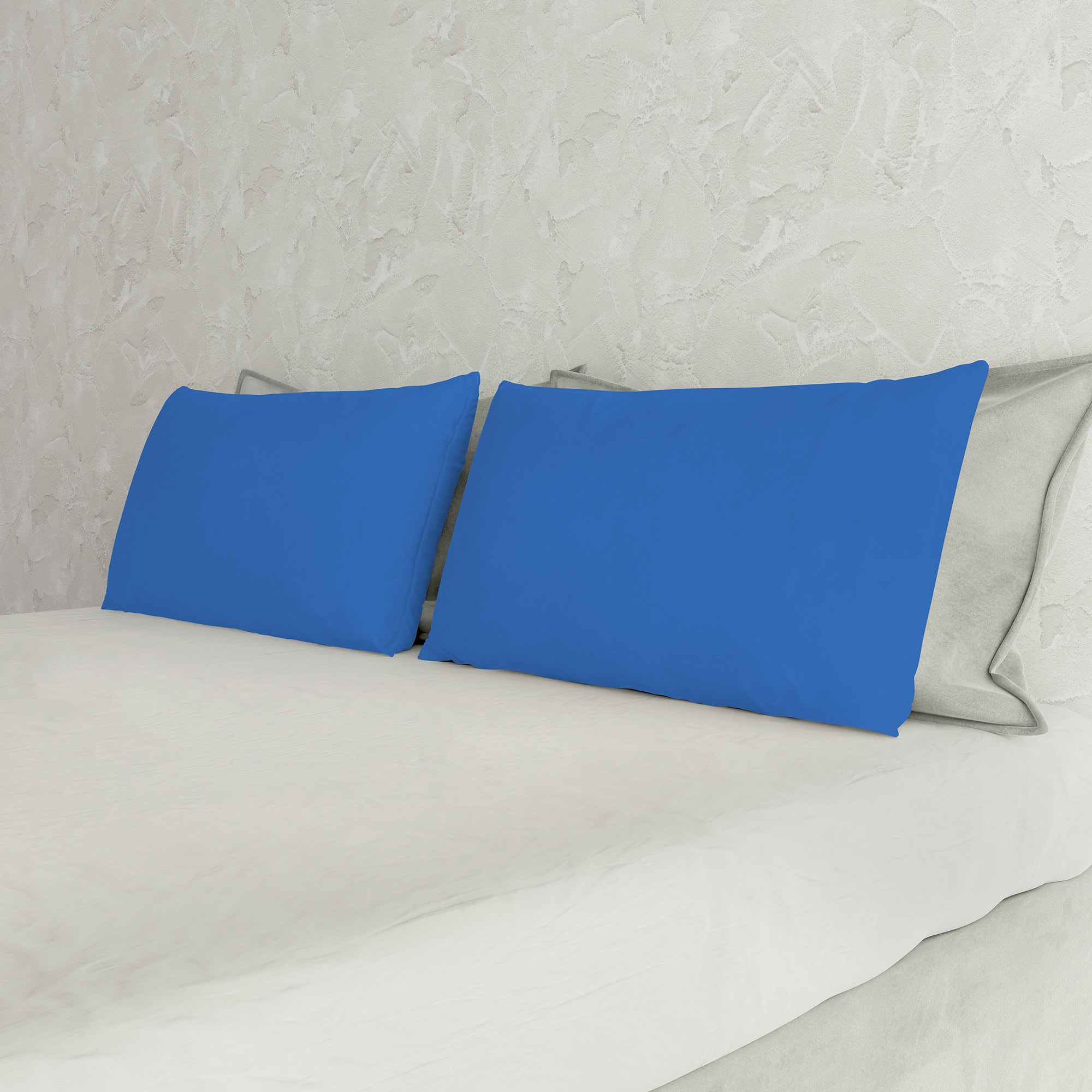 COPPIA FEDERE MAX COLOR, 100% Cotone, Made in Italy - BLU ROYAL