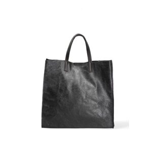 Borsa a mano da donna Made in Italy - Modello Ereva - 100% pelle - 34.5 x 32.0 x 17.0 cm