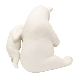 Déco ours lecture beige Kare Design