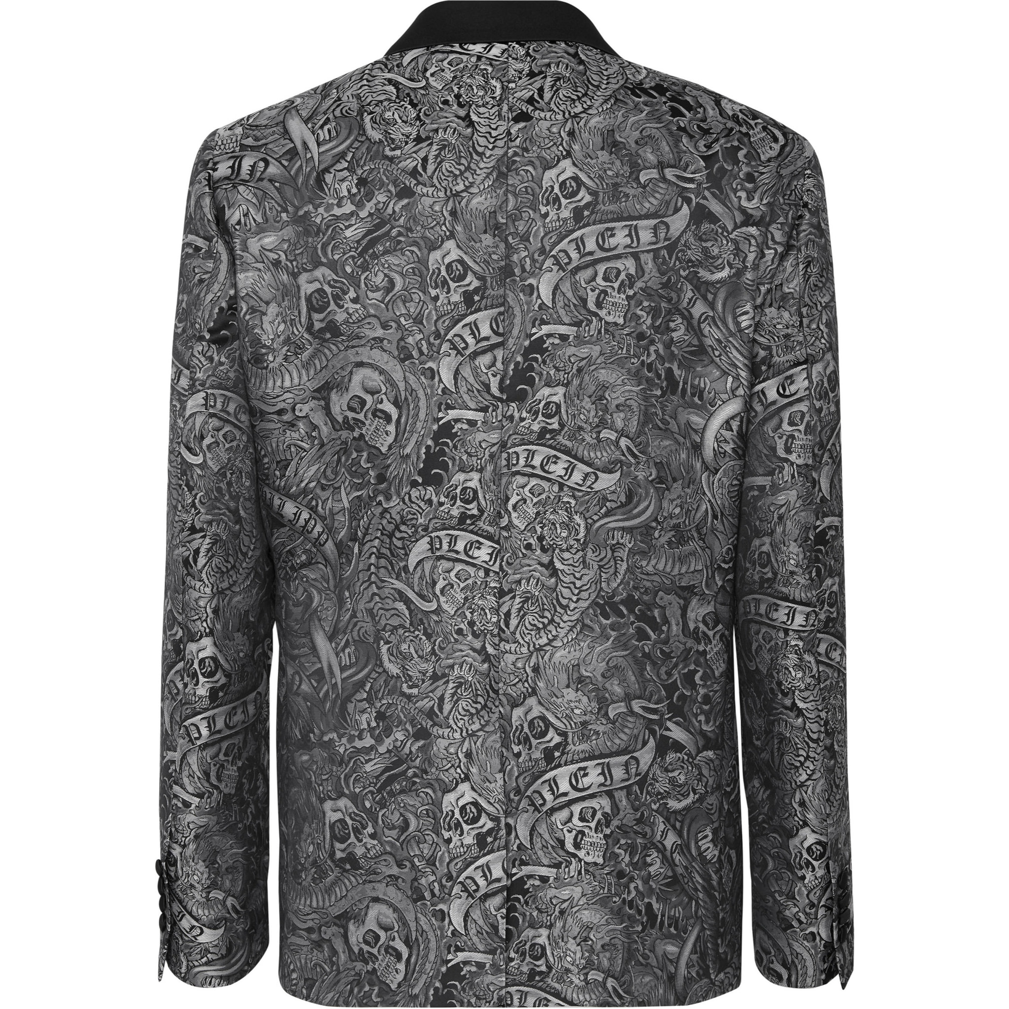PHILIPP PLEIN One-Button Blazer Slim Fit TATTOO