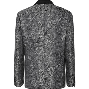 PHILIPP PLEIN One-Button Blazer Slim Fit TATTOO