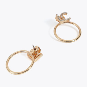 Orecchini a cerchio frontale LC Gioiello