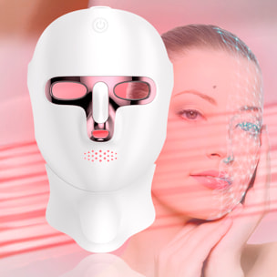 Maschera facciale senza fili con trattamento di luminoterapia a 7 colori. Viso e collo.