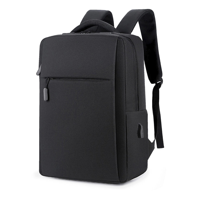 DAM Mochila para Laptop con interfaz de carga USB. 29x12x41 Cm. Color: Negro