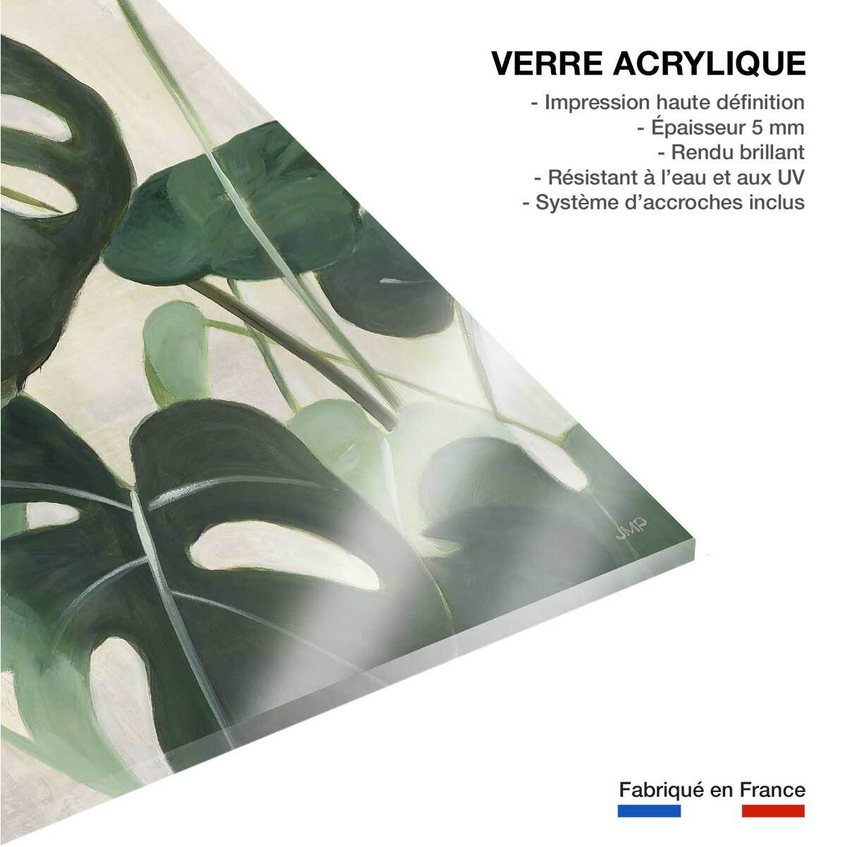 Tableau Aquarelle tropicale Tableau plexiglas