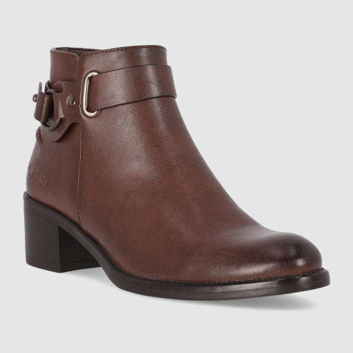 Botines - Marron - Tacón: 5 cm