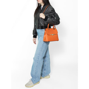 Borsa a mano da donna In Vera pelle Made in Italy 27x23x12 cm