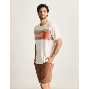 Camiseta Manga Corta Naranja - Navar