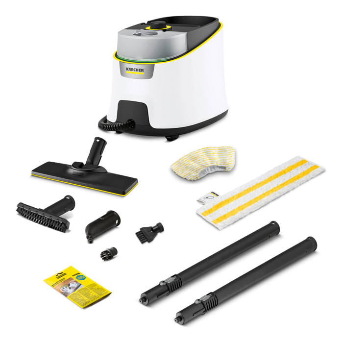 Nettoyeur vapeur Karcher SC 4 Deluxe - Pression 3.5 bar- Débit vapeur 40 g/min- Réservoir amovible- Kit sols