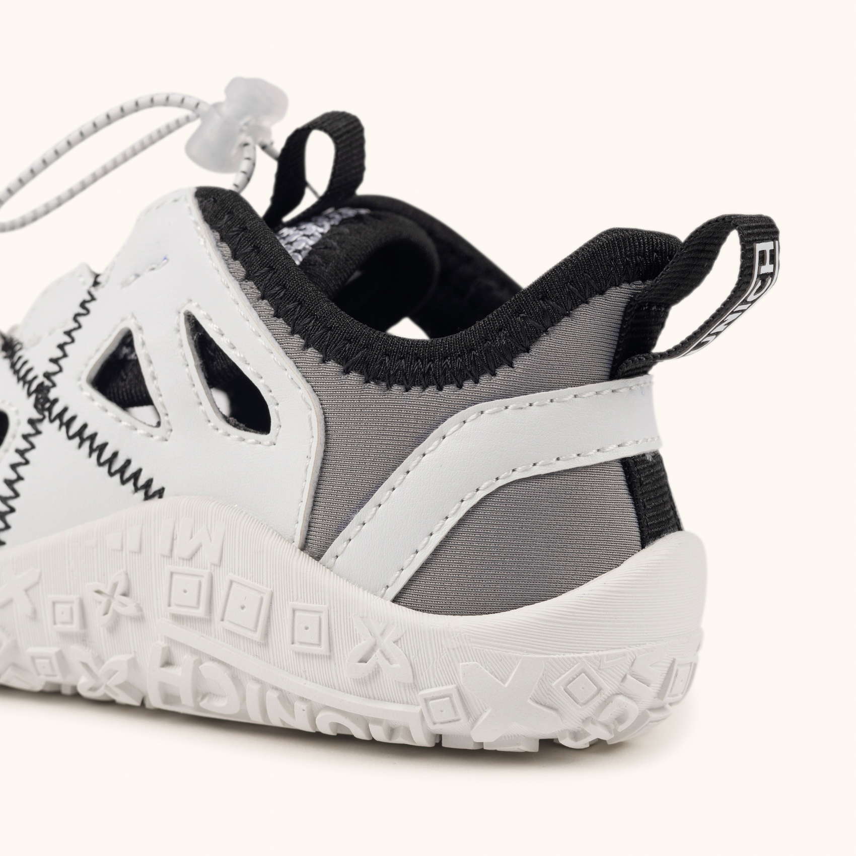 Zapatilla Barefoot Infantil Multideporte Blanca y Gris MUNICH MINI GLOSS 03