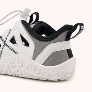 Zapatilla Barefoot Infantil Multideporte Blanca y Gris MUNICH MINI GLOSS 03