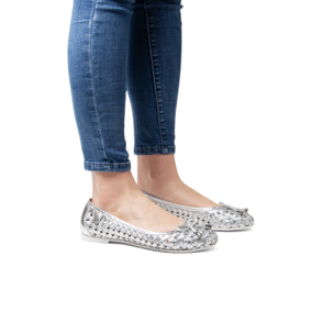 U.S. Polo Assn. - Ballerina JULIA001W/5L2 in pelle per donna