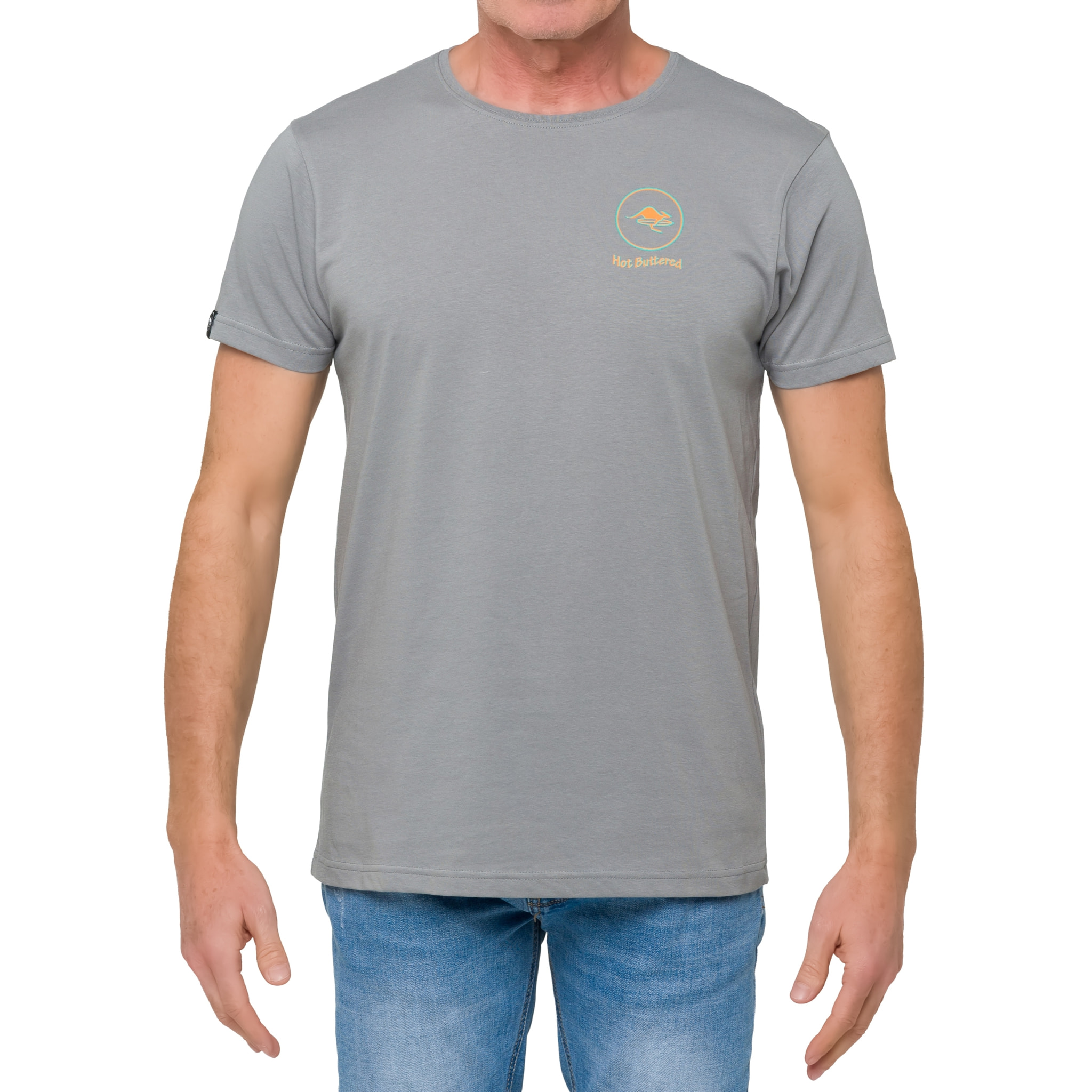 Camiseta de algodón 150 gr Hot Buttered Flame gris