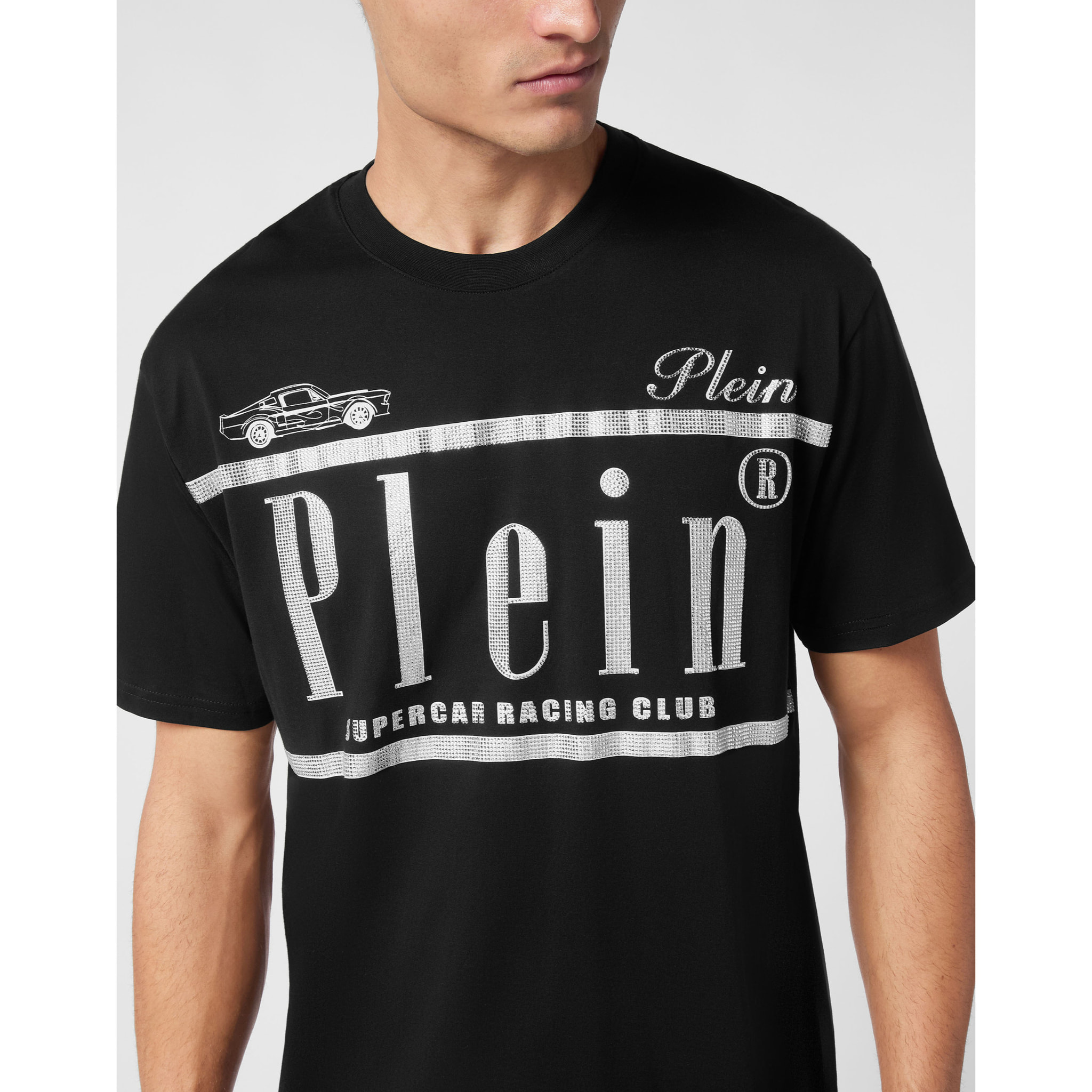 PHILIPP PLEIN Camiseta de cuello redondo RACING