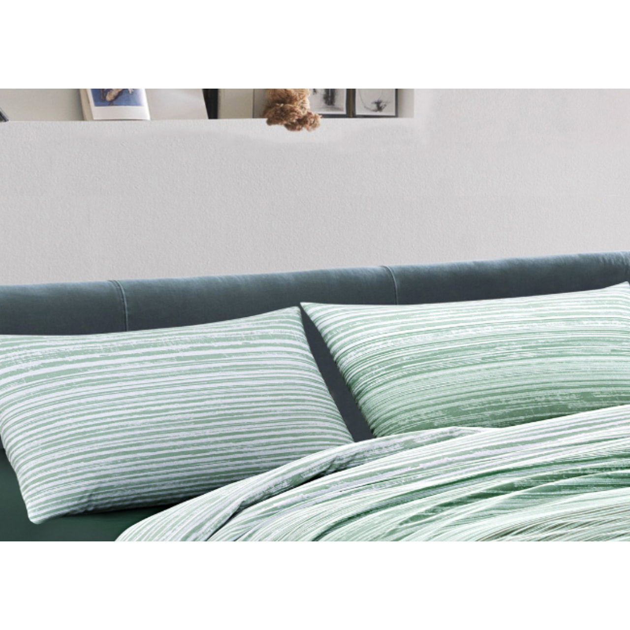 Copripiumino 100% Cotone Disegno Padel Verde