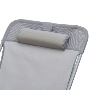 Chilienne pliable "Sétubal" en acier gris