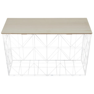 TABLE PLIABLE FILAIRE BLANC