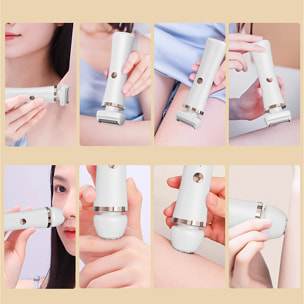 Depiladora 2 en 1 con doble cabezal.