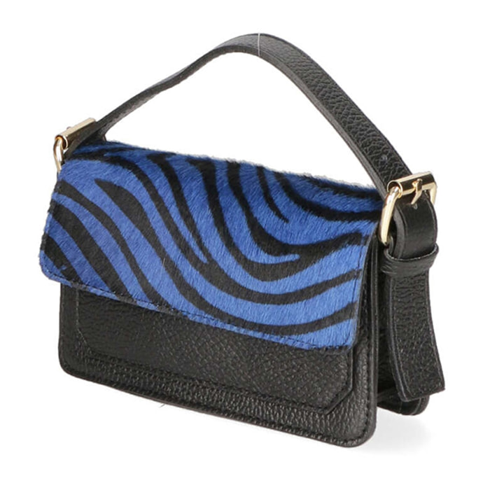 Borsa a mano da donna - Modello Aleide - Vera pelle - 18.0 x 11.0 x 6.5 cm