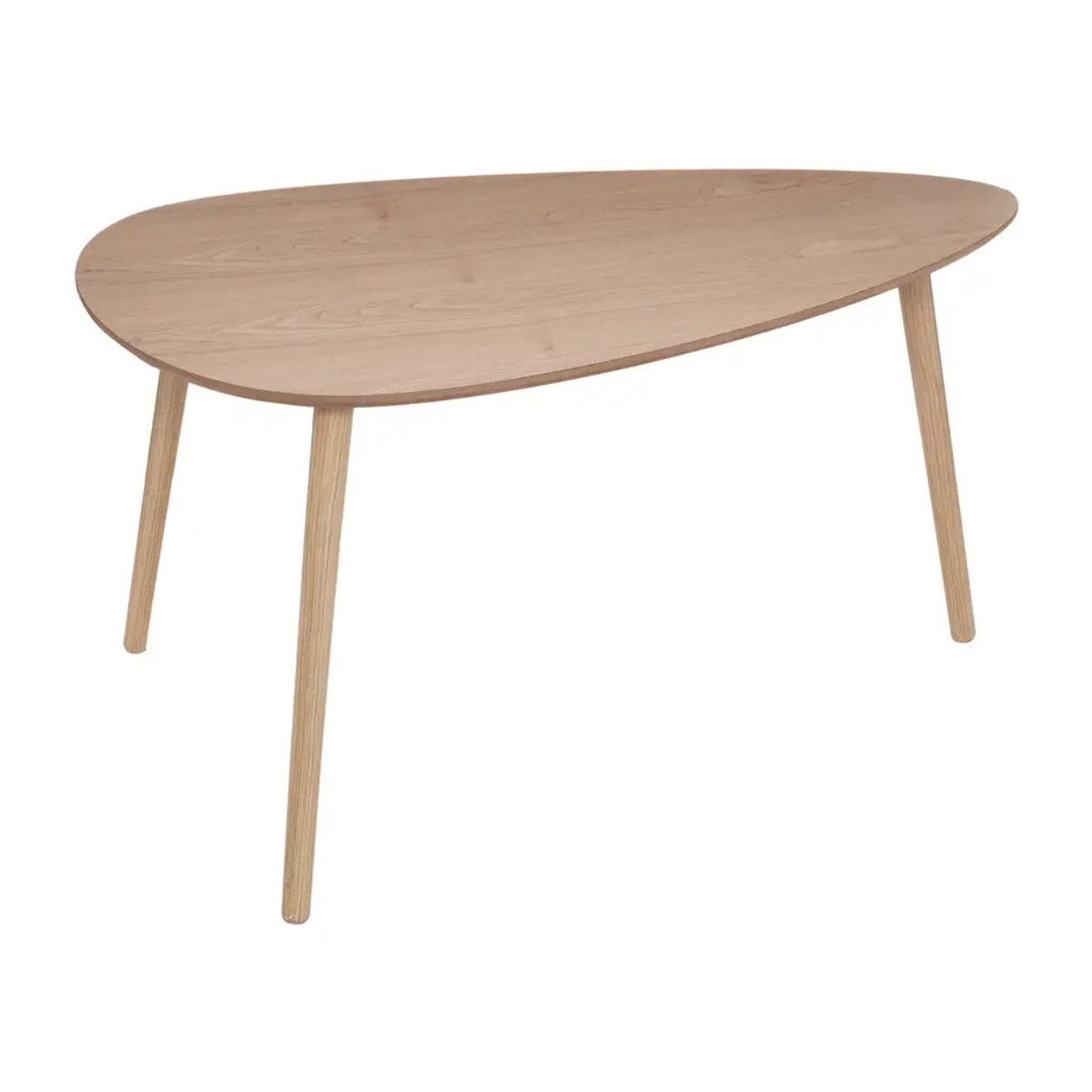 Lot de 2 tables gigognes "Mileo" pin L88/98cm